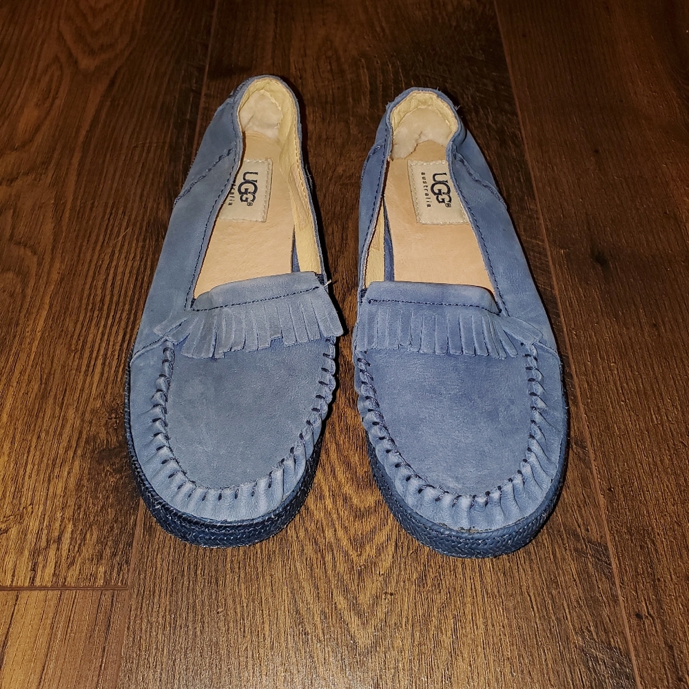 UGG Blue Slip On Moccasins